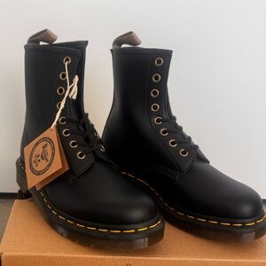Dr. Martens Black Vegan Leather Boots
